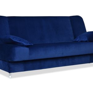 Rozkładana sofa z pojemnikiem Sara wersalka granatowa Family Meble 211313