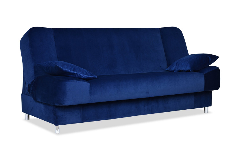 Rozkładana sofa z pojemnikiem Sara wersalka granatowa Family Meble 211313