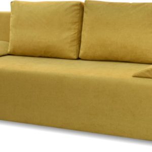 Rozkładana sofa ze sprężynami bonell Eufori Plus Żółta 195457 Rozkładana sofa ze sprężynami bonell Eufori Plus Żółta 195457