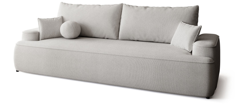 Rozkładana szara sofa z funkcją spania CARMELLO 701854