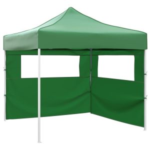 Rozkładany namiot z 2 ściankami, 3 x 3 m, zielony 617093
