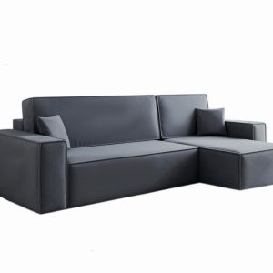Rozkładany narożnik do małego salonu CARLS grafit 750871 Rozkładany narożnik do małego salonu CARLS grafit 750871