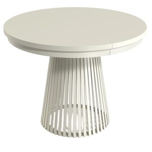 Rozkładany OKRĄGŁY Stół LAMELLA 100-140-180 cm kaszmir metal nowoczesny 722860 Rozkładany OKRĄGŁY Stół LAMELLA 100-140-180 cm kaszmir metal nowoczesny 722860