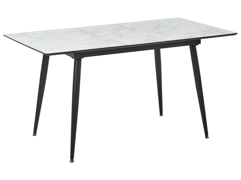 Rozkładany stół obiadowy efekt marmuru MDF metal 137153