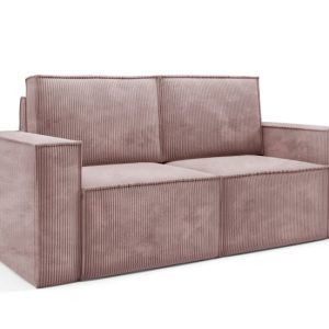 Różowa sofa sztruksowa ORTO dwuosobowa modułowa 324445 Różowa sofa sztruksowa ORTO dwuosobowa modułowa 324445