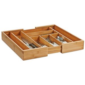 Rozsuwany wkład do szuflady, 35 – 58 x 43 x 6,5 cm, ZELLER 89644 Rozsuwany wkład do szuflady, 35 – 58 x 43 x 6,5 cm, ZELLER 89644