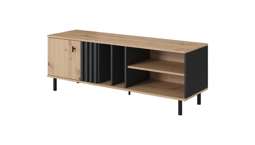 RTV MADIS 138 Dąb artisan + czarny antracyt 341054