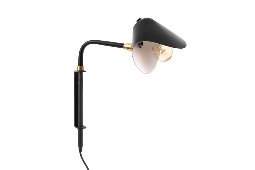 Ruchomy Kinkiet Regulowana Lampa Ścienna LIZZ Prosty Stylowy Czarny 1060328