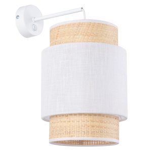 Rustykalny kinkiet sypialniany Boho 5650 TK Lighting biały 187473 Rustykalny kinkiet sypialniany Boho 5650 TK Lighting biały 187473