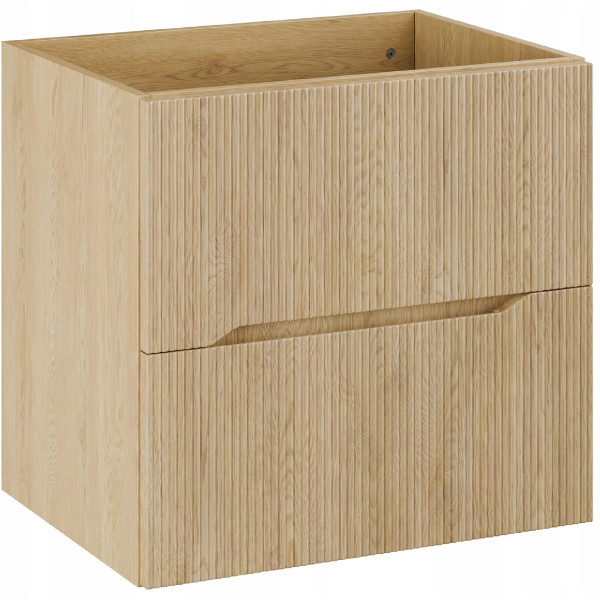 Ryflowana szafka pod umywalkę 60 cm NORDIC CREMONA 82-60 DĄB CREMONA 643699