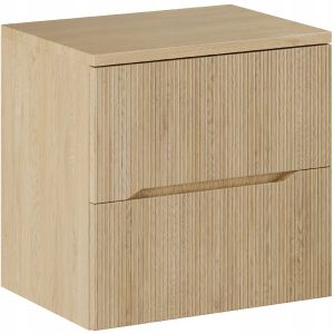Ryflowana szafka z blatem 60 cm NORDIC CREMONA 82-60 DĄB CREMONA 666945