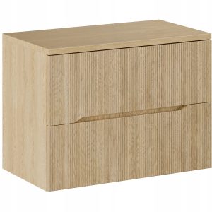 Ryflowana szafka z blatem 80 cm NORDIC CREMONA 82-80 DĄB CREMONA 666944