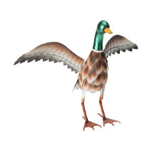 Rzeźba ogrodowa Kaczka metalowa 40 cm 79446 Rzeźba ogrodowa Kaczka metalowa 40 cm 79446