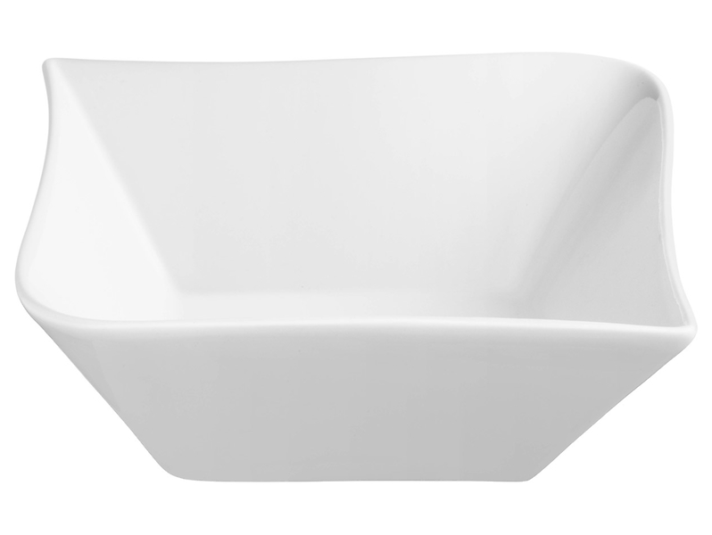 Salaterka Fala porcelanowa 400 ml biała 38496
