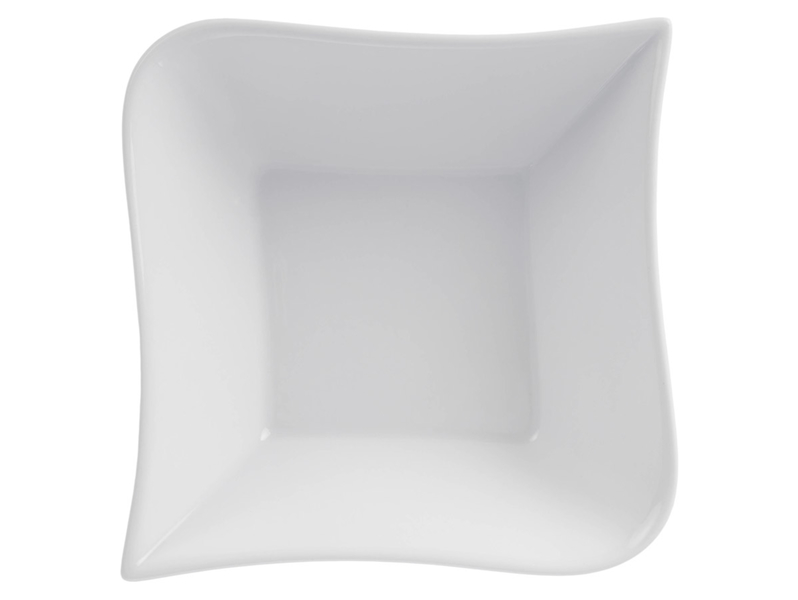 Salaterka Fala porcelanowa 500 ml biała 38497