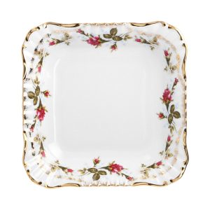 Salaterka kwadratowa 21 cm Iwona Złota Róża B013 455112 Salaterka kwadratowa 21 cm Iwona Złota Róża B013 455112