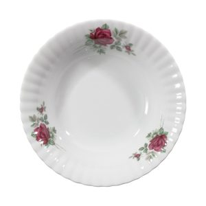 Salaterka okrągła 23 cm Iwona Bordowa Róża B826 344304 Salaterka okrągła 23 cm Iwona Bordowa Róża B826 344304