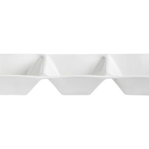 Salaterka potrójna Fala porcelanowa 570 ml biała 38508 Salaterka potrójna Fala porcelanowa 570 ml biała 38508