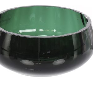 Salaterka szklana 13,5 cm zielona 48438