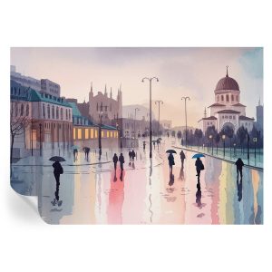 Samoprzylepna tapeta Deszczowy spacer 208×146 Wallfluent 935583 Samoprzylepna tapeta Deszczowy spacer 208×146 Wallfluent 935583