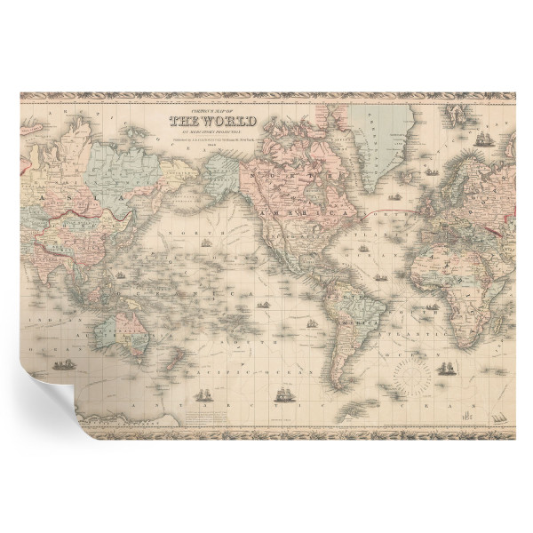 Samoprzylepna tapeta Historyczna mapa 312x219 Wallfluent 935707