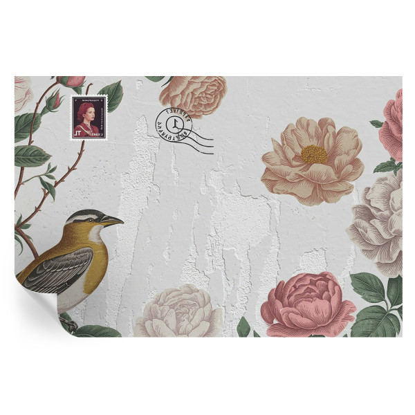 Samoprzylepna tapeta Kwiaty vintage 104x70 Wallfluent 935465