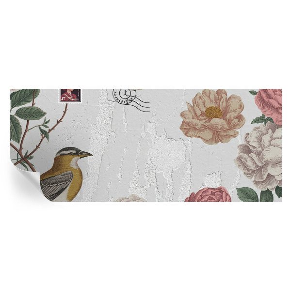 Samoprzylepna tapeta Kwiaty vintage 250x104 Wallfluent 935404