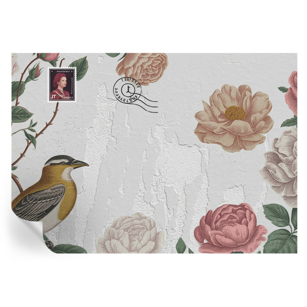 Samoprzylepna tapeta Kwiaty vintage 312x219 Wallfluent 935437