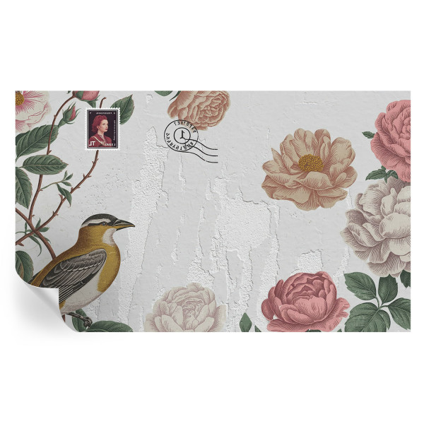 Samoprzylepna tapeta Kwiaty vintage 416x254 Wallfluent 935630