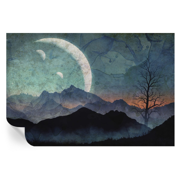 Samoprzylepna tapeta Nocny pejzaż 104x70 Wallfluent 935420