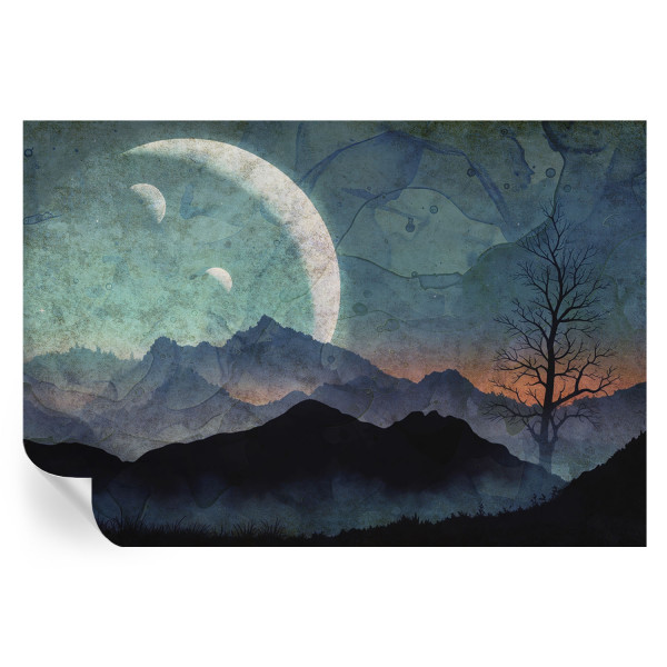 Samoprzylepna tapeta Nocny pejzaż 152x104 Wallfluent 935665
