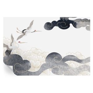 Samoprzylepna tapeta Żurawie w locie 104×70 Wallfluent 935497