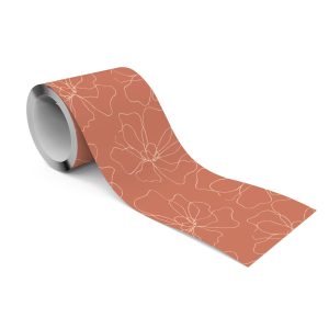 Samoprzylepny Pasek Dekoracyjny Kwiaty W Stylu Line-art 225073 Samoprzylepny Pasek Dekoracyjny Kwiaty W Stylu Line-art 225073