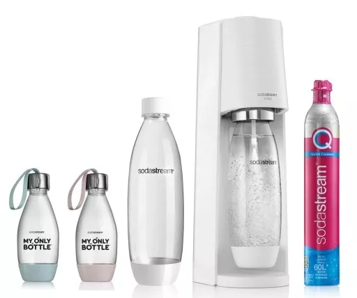 Saturator SodaStream TERRA biały + 2x butelka 0,5L 562015