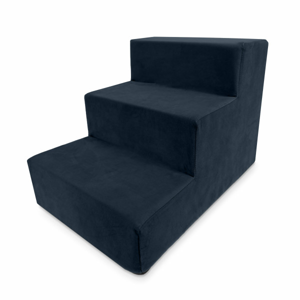 Schodki dla psa kota granatowy 3 stopniowe Magic Velvet 1063310