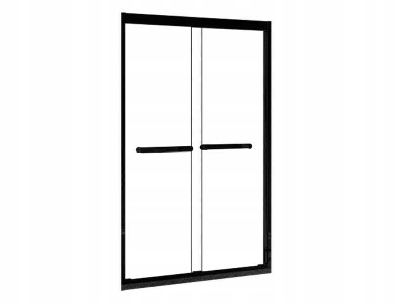 Ścianka łazienkowa prysznicowa LOFT 120cm czarne 210785
