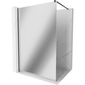 Ścianka prysznicowa Walk-in Mexen Kioto 110 x 200 cm, lustro 8 mm, czarna 498114 Ścianka prysznicowa Walk-in Mexen Kioto 110 x 200 cm, lustro 8 mm, czarna 498114