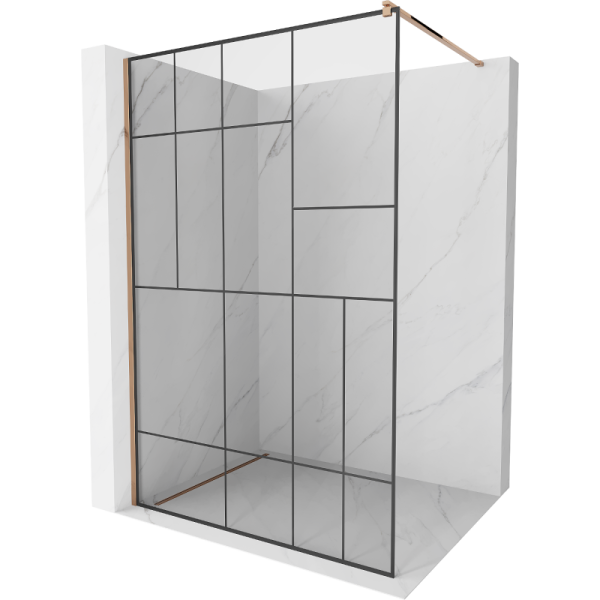 Ścianka prysznicowa Walk-in Mexen Kioto 120 x 200 cm 500965