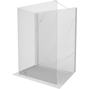 Ścianka prysznicowa Walk-in Mexen Kioto 135 x 110 cm, transparent, biała 499457 Ścianka prysznicowa Walk-in Mexen Kioto 135 x 110 cm, transparent, biała 499457