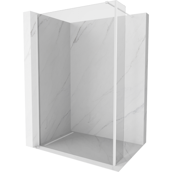 Ścianka prysznicowa Walk-in Mexen Kioto 180 x 40 cm, transparent, biała 506549
