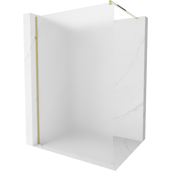 Ścianka prysznicowa Walk-in Mexen Kioto 70 x 200 cm, szron 8 mm, złota 498289