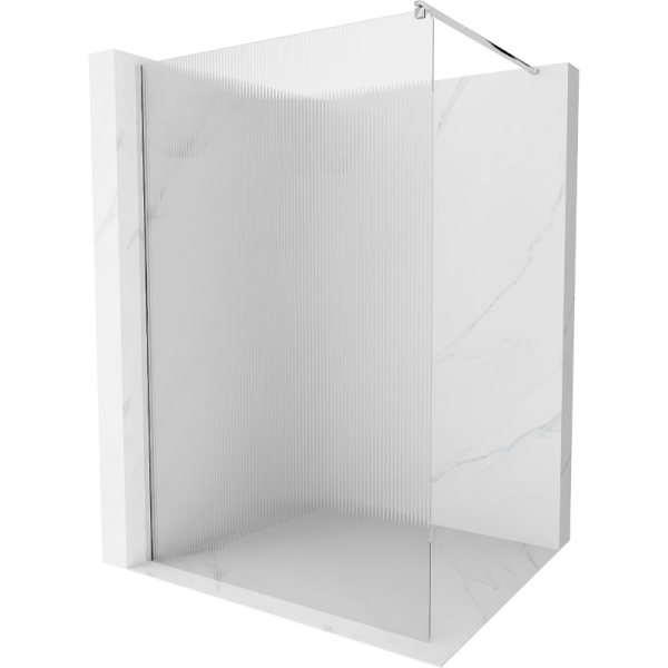 Ścianka prysznicowa Walk-in Mexen Kioto 80 x 200 cm, prążki 8 mm, chrom 500741