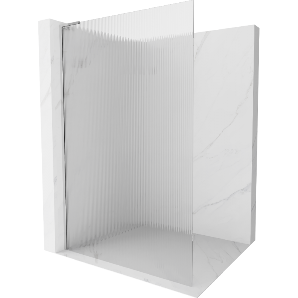 Ścianka prysznicowa Walk-in Mexen Kioto L 100 x 200 cm, prążki, chrom 498027
