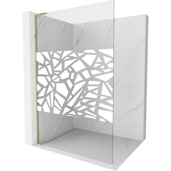 Ścianka prysznicowa Walk-in Mexen Kioto L 100 x 200 cm 500766