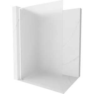 Ścianka prysznicowa Walk-in Mexen Kioto L 100 x 200 cm, szron, biała 500120 Ścianka prysznicowa Walk-in Mexen Kioto L 100 x 200 cm, szron, biała 500120