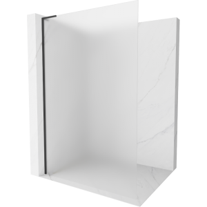 Ścianka prysznicowa Walk-in Mexen Kioto L 100 x 200 cm, szron, czarna 499598 Ścianka prysznicowa Walk-in Mexen Kioto L 100 x 200 cm, szron, czarna 499598
